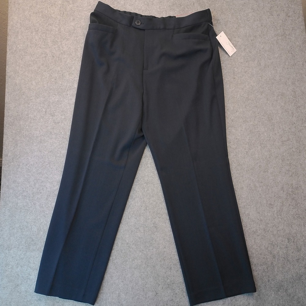 Christopher & Banks Downtown Pants Navy Blue Straight Leg Trousers 16 Short NWT